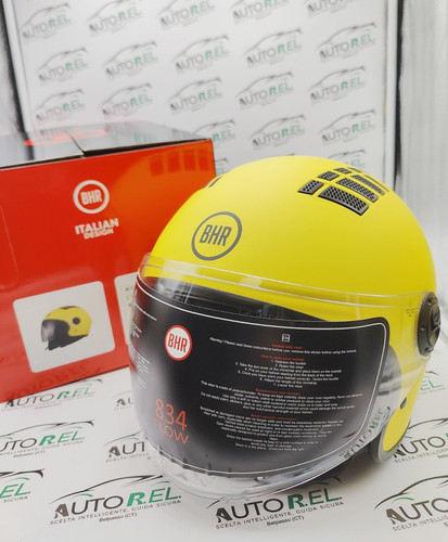 Casco giallo opaco - casco, scooter