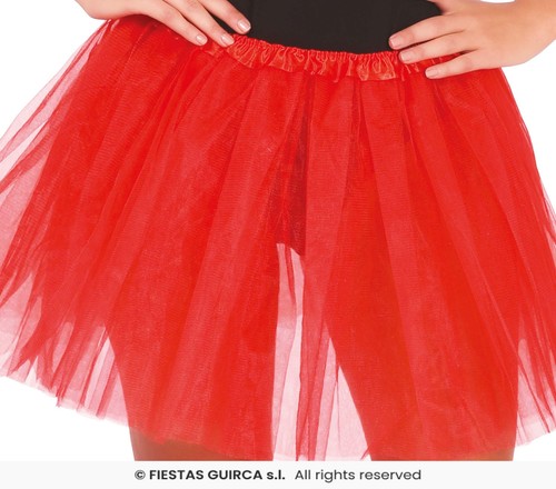 Tutu gonna tulle rosso - in,