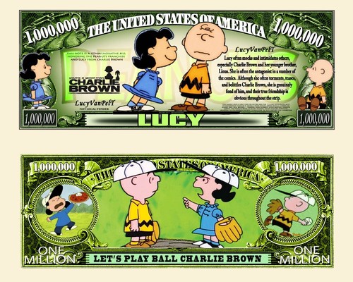 Lucy van pelt banconota - van,