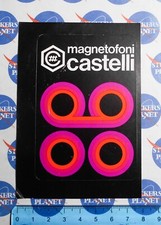 ADESIVO STICKER VINTAGE AUTOCOLLANT AUFKLEBER ORIGINAL MAGNETOFONI CASTELLI