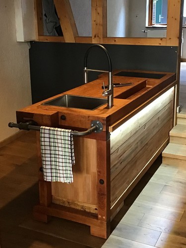 Cucina industrial legno - industrial,