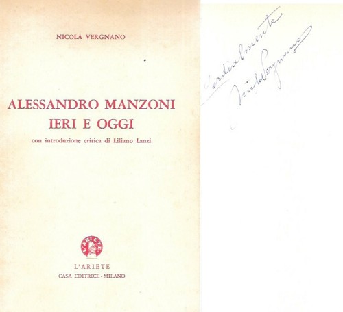 Alessandro manzoni ieri - alessandro,