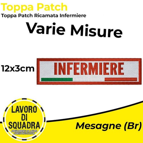 Patch toppa infermiere 12x3 - patch,