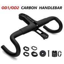 Manubrio in carbonio con stelo 28,6/31,8 mm manubrio stradale integrato 380/400/420 mm