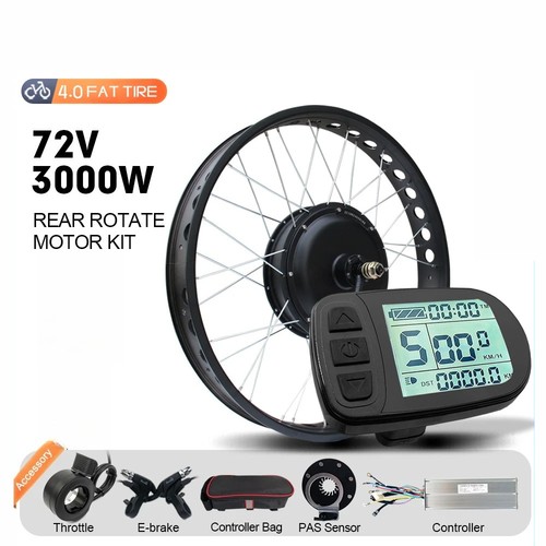 Fat bike elettrica neve 72v - bike,