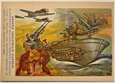 MONTI EMILIO GRUPPO INDUSTRIALE CAPRONI CARTOLINA PUBBLICITARIA POSTA MILITARE