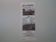 advertising Pubblicità 1977 MINICAR ALL-CARS CHARLY 50/VICTOR CROSS 50