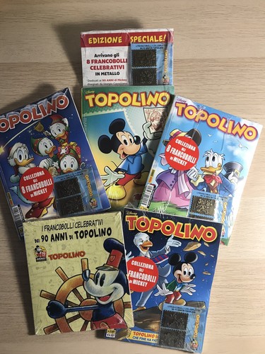 Topolino con francobolli - topolino,