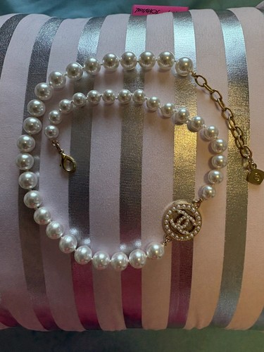 Collana girocollo perle chanel - collana,