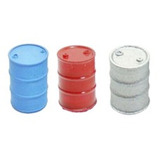 10x fusti di petrolio in scala