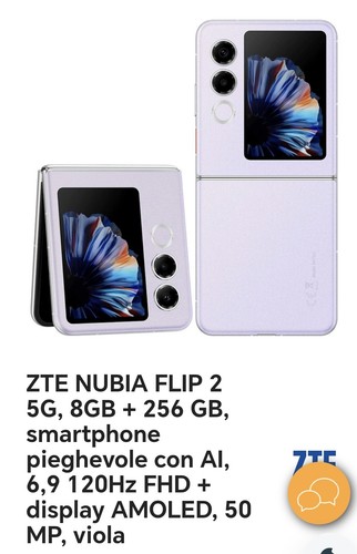 Zte nubia flip 8gb - 2, 5g