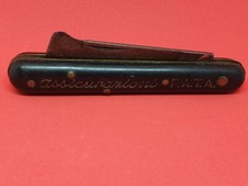 ANTICO COLTELLO DA INNESTO PUBBLICITARIO ASSICURAZIONI F.A.T.A. MARCA BUFALO