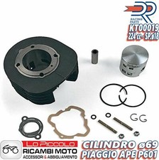 Gruppo Termico Cilindro + Pistone DR Maggiorato 225cc per Piaggio Ape TM P703