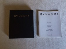 Libretto Istruzioni + Scatolina Bulgari B.zero1