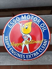 Tabella pubblicità esso tipo vintage diametro 30 cm made in USA Jersey molto be