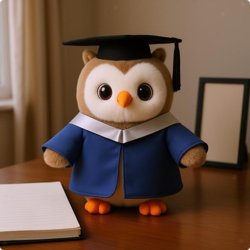 Peluche forma gufo con - a,