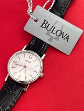  Bulova 96L104 elegant 2011 steel lady watch NEW unworn