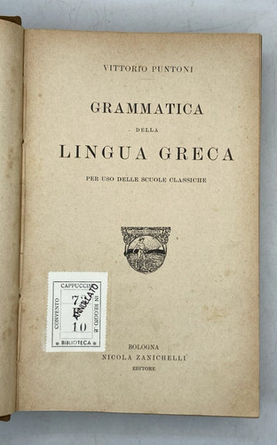 Grammatica della lingua greca - lingua,