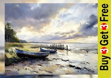 Barche da Pesca Rustiche 5"x7"