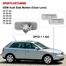 2X Clear OE Side Marker Lights