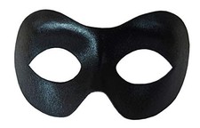 Maschera nera carnevale uomo