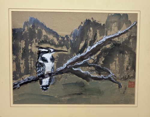 Quadro acquerello inchiostro