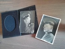 foto epoca MILITARE con PORTA FOTO ORIGINALE D'EPOCA