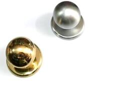 Pomo pomolo fisso a sfera per portoni portoncini porte blindate ORO o CROMO SAT