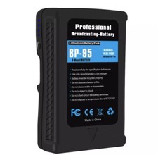 Batteria  V-Mount - Professional Broadcasting BP -95 6700 mAh Con Caricatore .