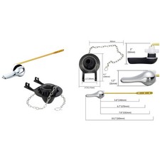 Set Maniglia di Scarico WC