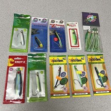 Lotto esche trolling salmone - cucchiai e hoochies - colori e disegni caldi - King Coho