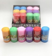 Set 12 Pezzi Candele Cera