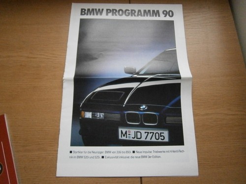 Bmw models 1990 depliant - "bmw,