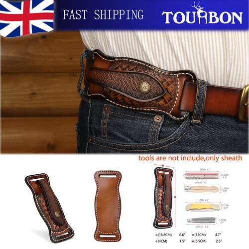 Tourbon leather folding knife - tourbon,
