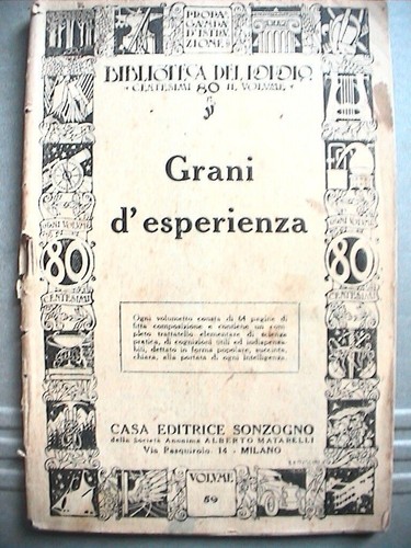 Grani esperienza sonzogno - grani, d