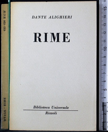 Bur rime dante alighieri - bur.,