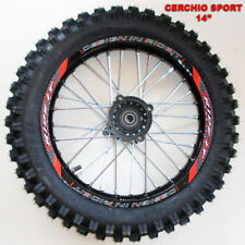 Cerchio 14" Posteriore In Alluminio Con Gomma Pit Bike