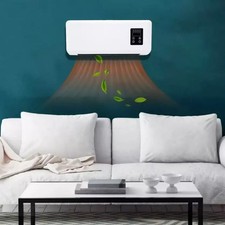 TERMOCONVETTORE ELETTRICO A PARETE CALDO/FREDDO STUFA CALDOBAGNO CON TELECOMANDO