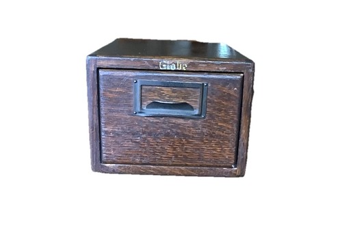 Antico mappamondo legno rovere