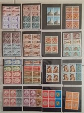 VATICANO 1967/87 QUARTINE FOGLIETTI COLLEZIONE IN FOGLI D' ALBUM GRANDE LOTTO.. 