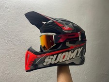 Casco Moto Cross Enduro Suomy X-WING Camouflage Taglia M + Mascherina Progrip
