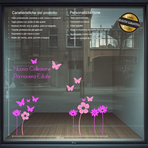 Adesivi vetrina primavera - adesivi,