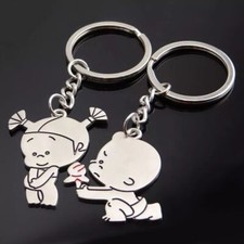 2x Portachiavi simpatici bimbi