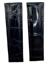 Spezzoni Alligatore Blu 20/16mm l.6.6x6.6cm per Rolex Daytona Handmade in Italy