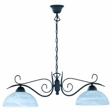 Reality|Trio Lampada a sospensione in stile country, alabastro, color ruggine