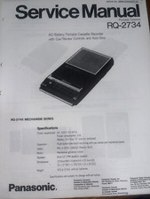 Panasonic RQ-2734 Manuale di