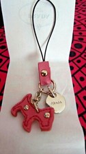 authentic PRADA women keyring charm portachiavi pink dog nice christmas present