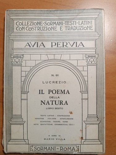 Lucrezio rerum natura - lucrezio,