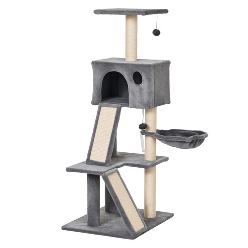 Albero tiragraffi con cuccia - albero,
