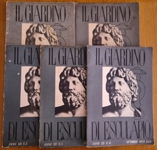 Lotto 5 Riviste "Il Giardino di Esculapio" - Anni 1936-1938-1939 - Roche Milano